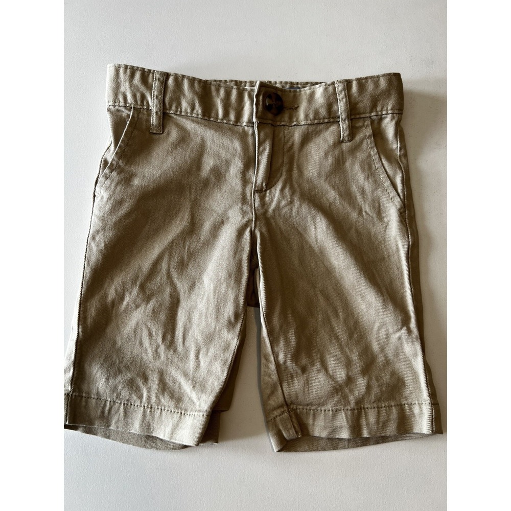 OLD‎ NAVY Girls Kids Size 5 Shorts Khakis Chinos Tan Bermuda Adjustable Waist
